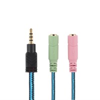 KOTION EACH Y-Adapter 1 Male,2 Female  Gaming Accessory Kit(Multicolor, For PC)