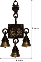 Aesthetic Decors Laxmi - Ganesh Brass Pooja Bell(Gold, Brown, Pack of 1) RS.392.00