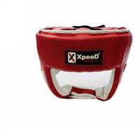 Xpeed Boxing Contest Boxing Head Guard(L, Red, White) Xpeed Boxing Contest Boxing Head Guard(L, Red, White)