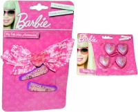 Mamaboo Barbie Pink Bow Clips + 4 Tie Hair Accessory Set(Pink) - Price 137 50 % Off  