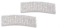 One Personal Care Diamond Studded Party Wear Hair Accessory Set, Tic Tac Clip(Silver) - Price 139 53 % Off  