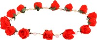 Style Tweak Red Floral Pearl Tiara Princess Crown Head Band(Red) - Price 115 75 % Off  