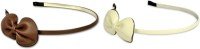 Sagunya Stylish Bow Hair Band(Brown, White) - Price 125 61 % Off  