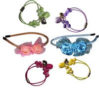 Sanskruti Multi Color Floral Hair Accessory Set(Multicolor) - Price 600 80 % Off  