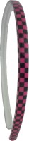 Rigo Black and pink check headband Head Band(Black) - Price 104 30 % Off  