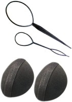 Pankh Puff Bun And Topsy Tail Maker Combo Hair Accessory Set(Black) - Price 149 75 % Off  