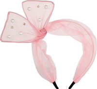 ILU White Pearl Fabric Plastic Hair Band Women Girls Wedding Party Beauty Hair Care Styling Jewellery Hair Accessories Pink Hair Band, Head Band, Hair Clip(Pink) - Price 250 83 % Off