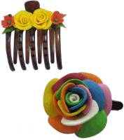 Advanc Hotline Porcelain clay work fancy banana clip (Combo of 2) Hair Clip(Multicolor) - Price 449 77 % Off  