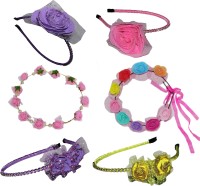 Sanjog Floral Style Hair band Hair Accessory Set(Multicolor) - Price 700 76 % Off  