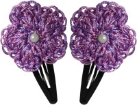 Threads N Ribbons Pink and Purple Crochet Tic Tac Clip, Hair Clip(Pink) - Price 59 56 % Off  
