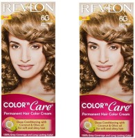 Revlon Color N Care Permanent Hair Color Cream - Light Golden Brown 6G - Pack of 2 Hair Color(Light Golden Brown)