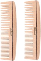 Roots Wooden Dressing Comb for Long Straight Hair - Pack of 2