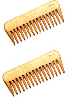 Luv-Li Combo of 2 Pcs Unbreakable Plastic Wooden Style Comb - Price 125 68 % Off  