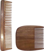 Ginni Marketing Combo of 2 Neem Wood Combs (regular detangler-7.5 and regular beard-3.75 ) - Price 299 76 % Off  