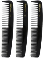 Roots Professional Cutting Combs - Black - Pack of 3