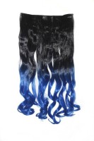 Luv-Li Professional Styling Wavy Curls In Black and Blue Hair Extension - Price 549 86 % Off  