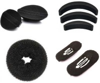 Out Of Box Hair Donut Medium Size And Princess Puff Soft Velcro Insert Black Bumpits (Set of 8) Oob_1131 Extreme Hair Volumizer Bumpits(8 g) - Price 288 77 % Off  