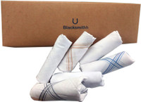 Blacksmith 100% Mercerized Cotton Solid White Handkerchief(Pack of 6) RS.344.00