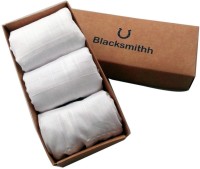 Blacksmith 100% Mercerized Cotton Solid White Handkerchief(Pack of 3) RS.196.00