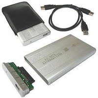 AVB TB Silver External portable Sata Casing Hard Disk case Usb 2.0 2.5 inch External Hard Drive enclosure(For Laptop Hard Disk, Silver)   Laptop Accessories  (AVB)