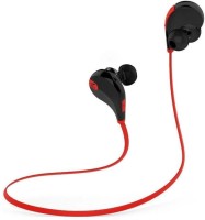 ROOQ QY7RE-017 stereo dynamic headphone Wireless bluetooth Headphones(Red, black, In the Ear)   Laptop Accessories  (ROOQ)