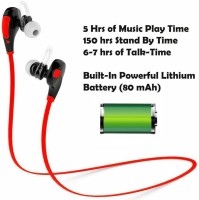 View ROOQ QY7RE-008 Headphone(Red, In the Ear) Laptop Accessories Price Online(ROOQ)