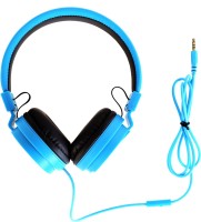 Corseca HD Stereo Wired Headset::40mm driver::In-line Microphone::Gold-plated plug. Wireless Headset with Mic(Blue, Over the Ear)   Laptop Accessories  (Corseca)