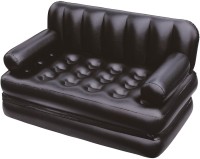 Shopper52 Best Way 5 In 1 PP 2 Seater Inflatable Sofa(Color - Black)   Computer Storage  (Shopper52)