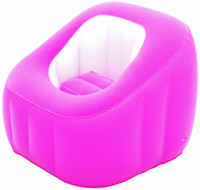 Bestway Karmax Comfi Cube Chair (Pink) PVC 1 Seater Inflatable Sofa(Color - Pink) RS.1349.00