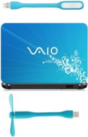 Print Shapes Blue vaio with abstract Combo Set(Multicolor)   Laptop Accessories  (Print Shapes)