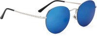 ROYAL SON Round Sunglasses(For Women, Blue)