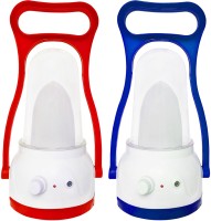 View GO Power Ultra Bright 12 LED Desk Lamp (Set of 2) Rechargeable Emergency Lights(Red and Blue) Home Appliances Price Online(GO Power)