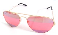 Forty Hands Aviator Sunglasses(For Men & Women, Pink)