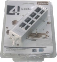 Shrih Switch & Indicator With 4 Ports SH-03284 USB Hub(White, Black)   Laptop Accessories  (Shrih)
