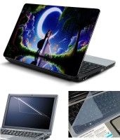 Psycho Art 3in1 Laptop Skin Pack with Screen Guard & Key Protector HQ140740 Combo Set(Multicolor)   Laptop Accessories  (Psycho Art)