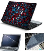 Psycho Art 3in1 Laptop Skin Pack with Screen Guard & Key Protector HQ140757 Combo Set(Multicolor)   Laptop Accessories  (Psycho Art)