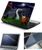 Psycho Art 3in1 Laptop Skin Pack with Screen Guard & Key Protector HQ140782 Combo Set(Multicolor)   Laptop Accessories  (Psycho Art)