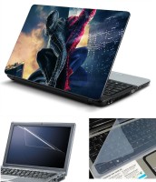 Psycho Art 3in1 Laptop Skin Pack with Screen Guard & Key Protector HQ140787 Combo Set(Multicolor)   Laptop Accessories  (Psycho Art)