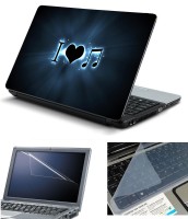 Psycho Art 3in1 Laptop Skin Pack with Screen Guard & Key Protector HQ140800 Combo Set(Multicolor)   Laptop Accessories  (Psycho Art)