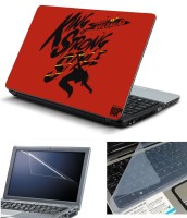 Psycho Art 3in1 Laptop Skin Pack with Screen Guard & Key Protector HQ140797 Combo Set(Multicolor)   Laptop Accessories  (Psycho Art)
