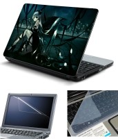 Psycho Art 3in1 Laptop Skin Pack with Screen Guard & Key Protector HQ140713 Combo Set(Multicolor)   Laptop Accessories  (Psycho Art)