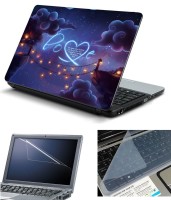 Psycho Art 3in1 Laptop Skin Pack with Screen Guard & Key Protector HQ140711 Combo Set(Multicolor)   Laptop Accessories  (Psycho Art)