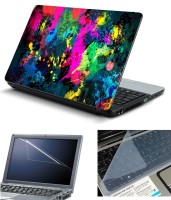 Psycho Art 3in1 Laptop Skin Pack with Screen Guard & Key Protector HQ140749 Combo Set(Multicolor)   Laptop Accessories  (Psycho Art)