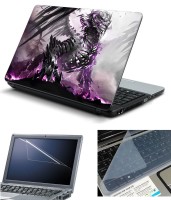 Psycho Art 3in1 Laptop Skin Pack with Screen Guard & Key Protector HQ140769 Combo Set(Multicolor)   Laptop Accessories  (Psycho Art)