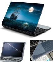 Psycho Art 3in1 Laptop Skin Pack with Screen Guard & Key Protector HQ140776 Combo Set(Multicolor)   Laptop Accessories  (Psycho Art)