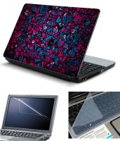 Psycho Art 3in1 Laptop Skin Pack with Screen Guard & Key Protector HQ140727 Combo Set(Multicolor)   Laptop Accessories  (Psycho Art)