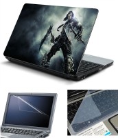 Psycho Art 3in1 Laptop Skin Pack with Screen Guard & Key Protector HQ140786 Combo Set(Multicolor)   Laptop Accessories  (Psycho Art)