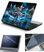 Psycho Art 3in1 Laptop Skin Pack with Screen Guard & Key Protector HQ140743 Combo Set(Multicolor)   Laptop Accessories  (Psycho Art)