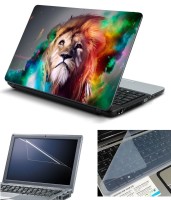 Psycho Art 3in1 Laptop Skin Pack with Screen Guard & Key Protector HQ140758 Combo Set(Multicolor)   Laptop Accessories  (Psycho Art)