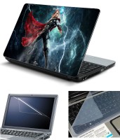 Psycho Art 3in1 Laptop Skin Pack with Screen Guard & Key Protector HQ140719 Combo Set(Multicolor)   Laptop Accessories  (Psycho Art)